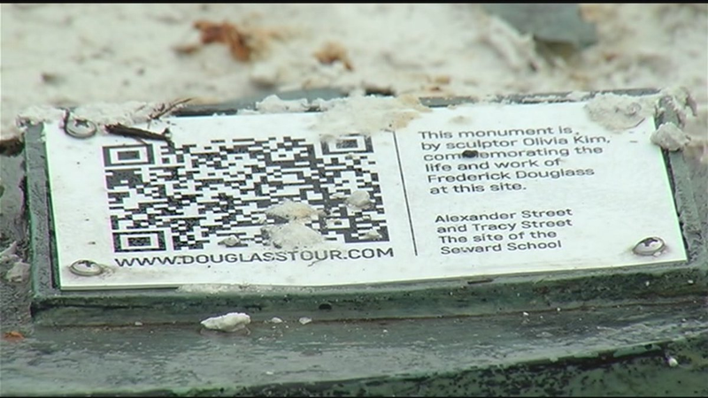 Illustration for article titled Statue of Fredrick Douglass, Umar Johnson's 8th Cousin On His Father’s Side, Destroyed